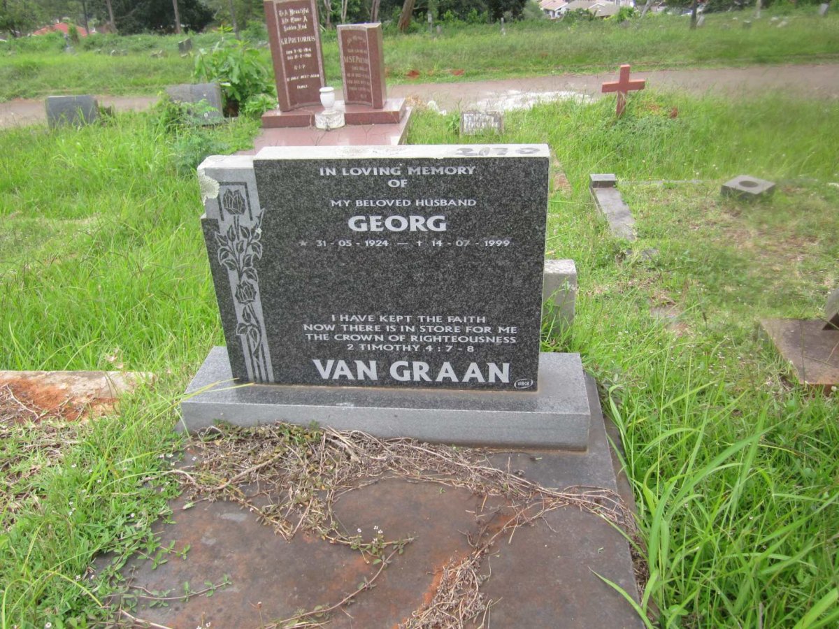 GRAAN Georg, van 1924-1999