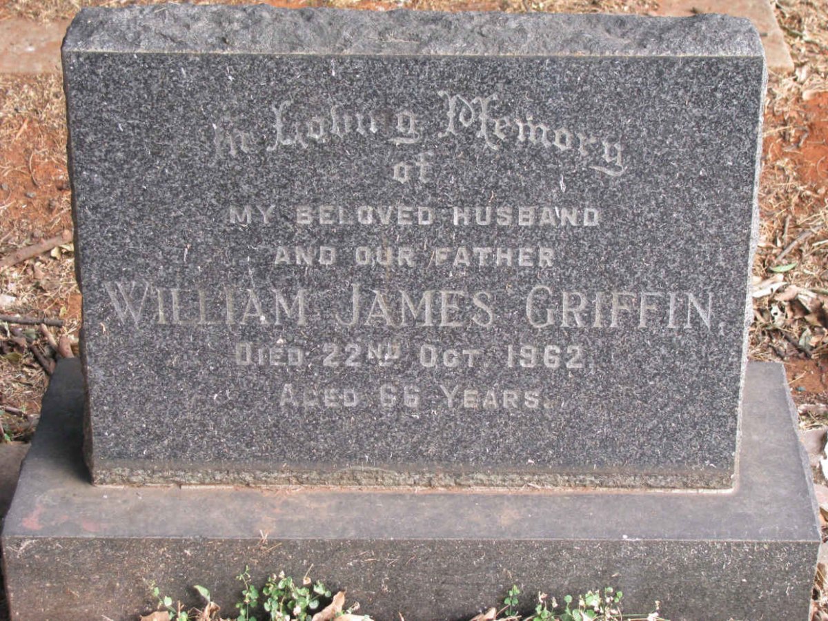GRIFFIN William James -1962