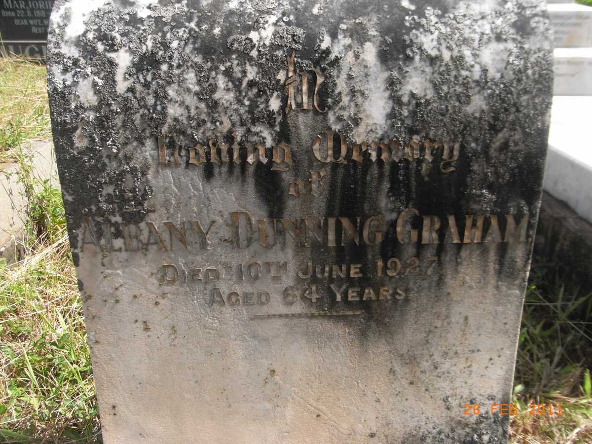 GRAHAM Albany Dunning -1927