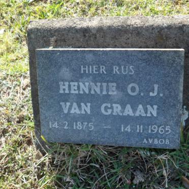 GRAAN Hennie O.J., van 1875-1965