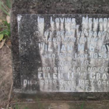 GRAY William M. -1953 &amp; Ellen M.W. -1967
