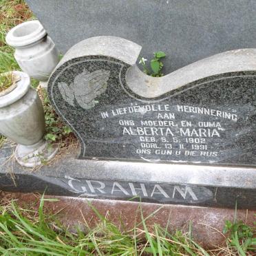 GRAHAM Alberta Maria 1902-1991