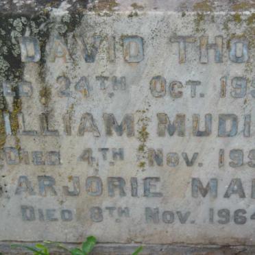 GRAY David Thompson -1959 :: GRAY William Mudie Ranald -1959 :: GRAY Marjorie Marguerite -1964