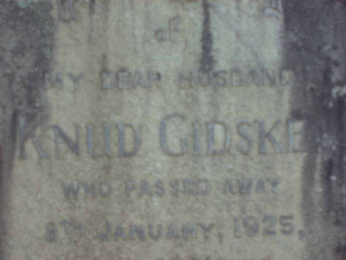 GIDSKE Knud -1925 &amp; Olive S. -1966