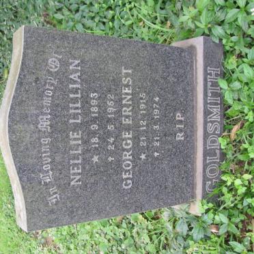 GOLDSMITH George Ernest 1915-1974 :: GOLDSMITH Nellie Lillian 1893-1952
