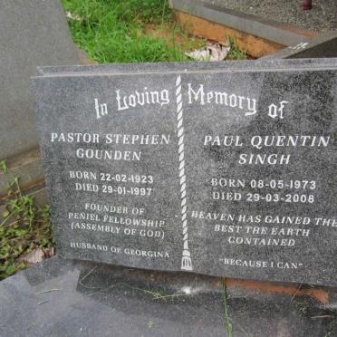 GOUNDEN Stephen 1923-1997 :: SINGH Paul Quentin 1973-2008