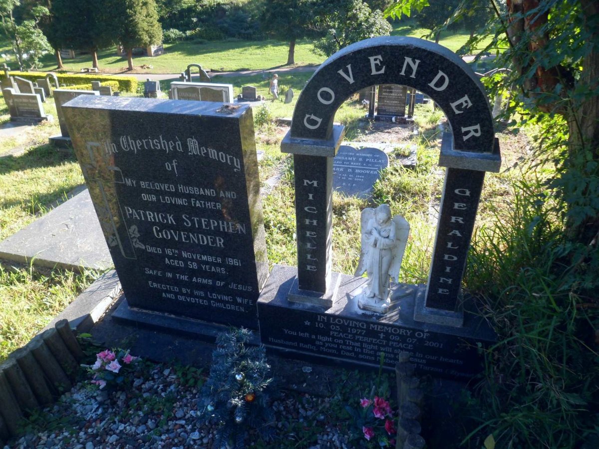 GOVENDER Patrick Stephen -1961 :: GOVENDER Michelle Geraldine 1977-2001