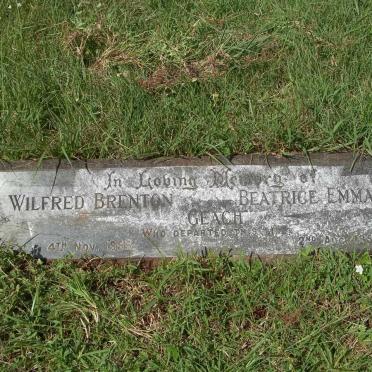 GEACH Wilfred Brenton -1965 &amp; Beatrice Emma Bella -1957