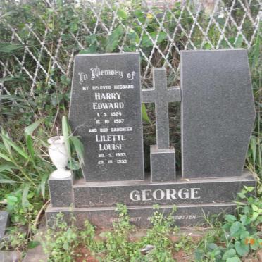 GEORGE Harry Edward 1924-1987 :: GEORGE Lilette Louise 1953-1953