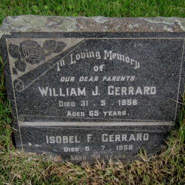 GERRARD William J. -1956 &amp; Isobel F. -1958