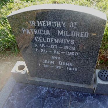 GELDENHUYS Patricia Mildred 1928-1963 :: DUNN John -1968