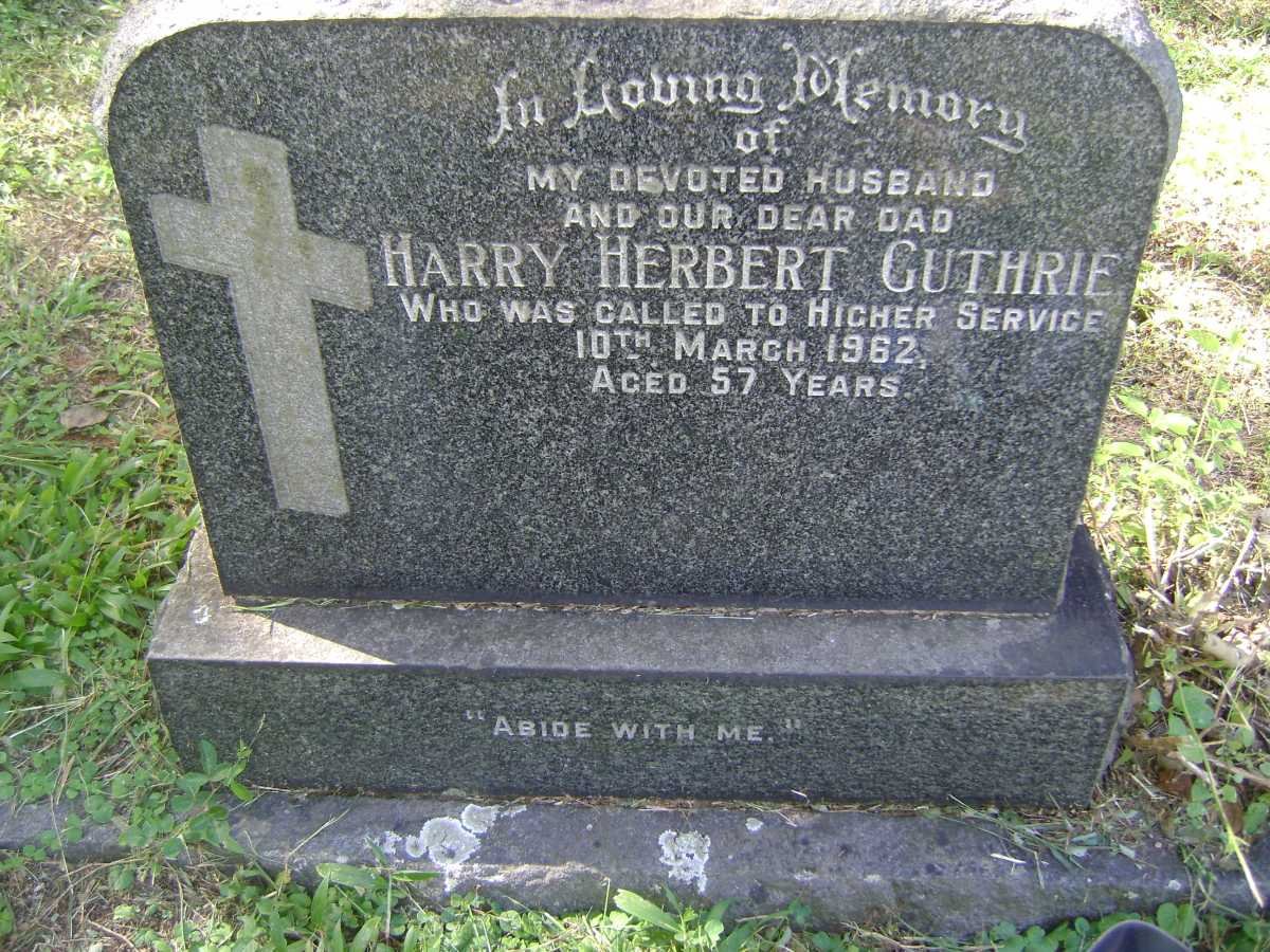GUTHRIE Harry Herbert -1962