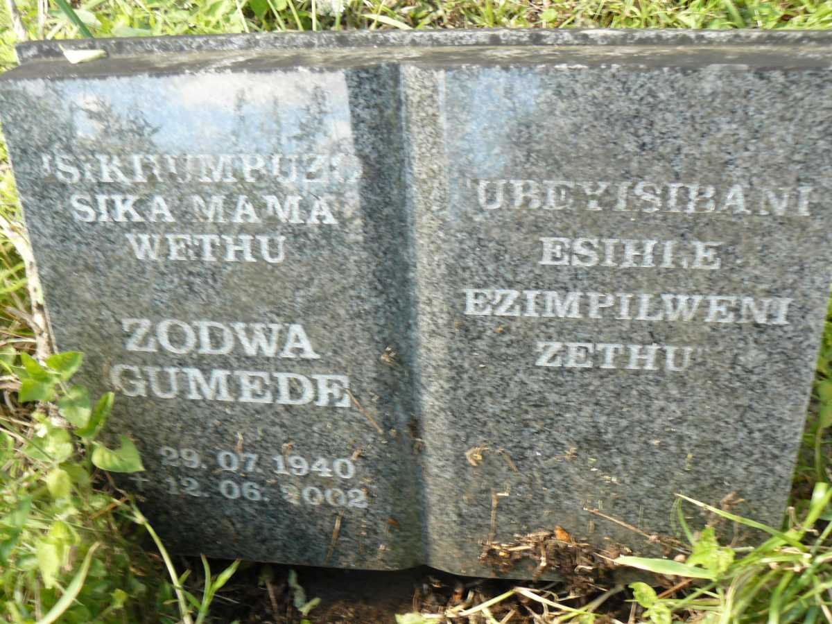 GUMEDE Zodwa 1940-2002