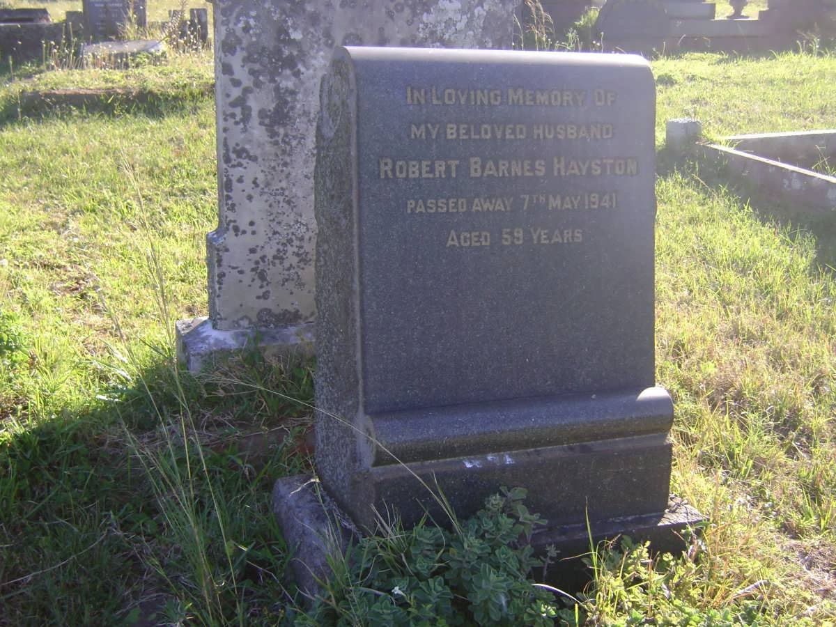 HAYSTON Robert Barnes -1941