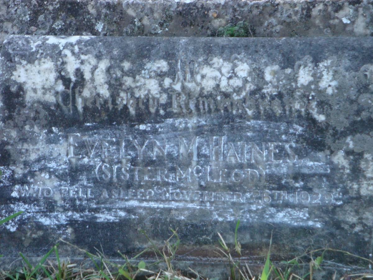 HAINES Evelyn Marie -1929