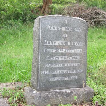 HAYES Mary Jane 1864-1942