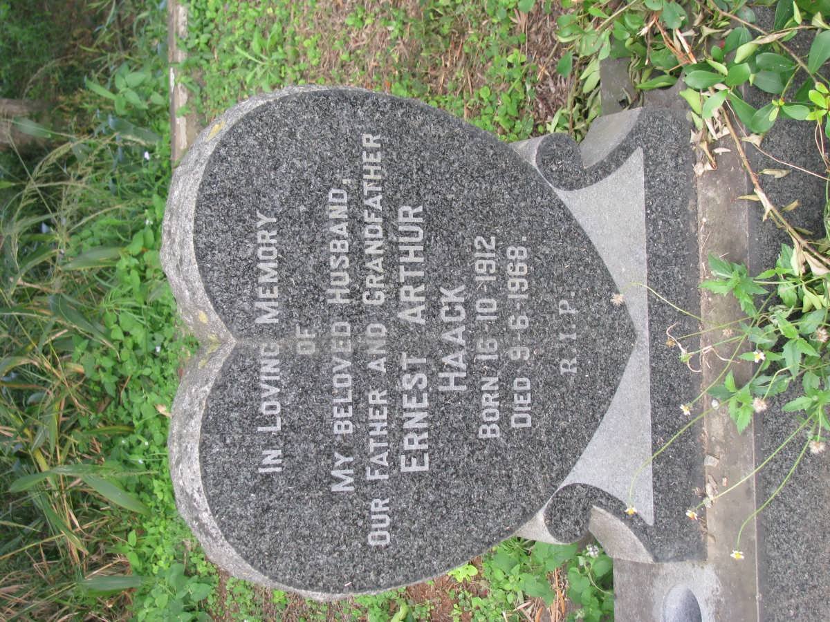 HAACK Ernest Arthur 1912-1968