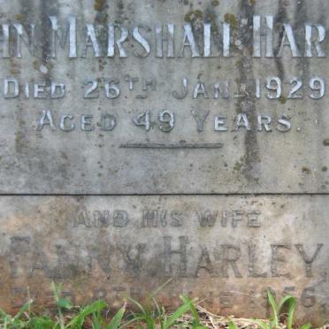 HARLEY John Marshall -1929 &amp; Fanny -1956
