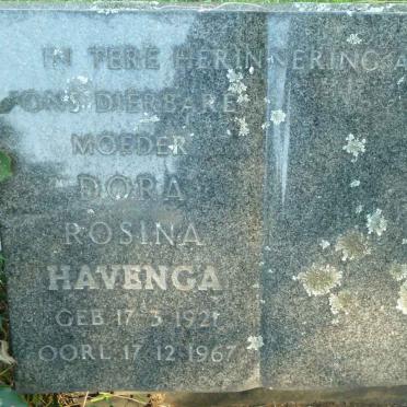 HAVENGA Dora Rosina 1921-1967