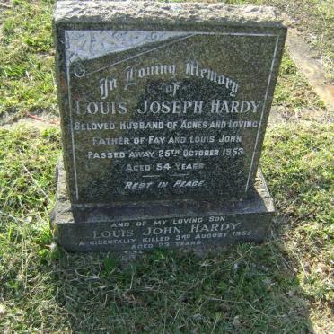 HARDY Louis Joseph -1953 :: HARDY Louis John -1955