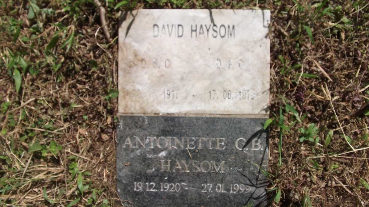 HAYSOM David 1917-1979 &amp; Antoinette G.B. 1920-1999 :: HAYSOM Gladys M. E. 1890-1981 :: HAYSOM Derek W.R. 1913-1985