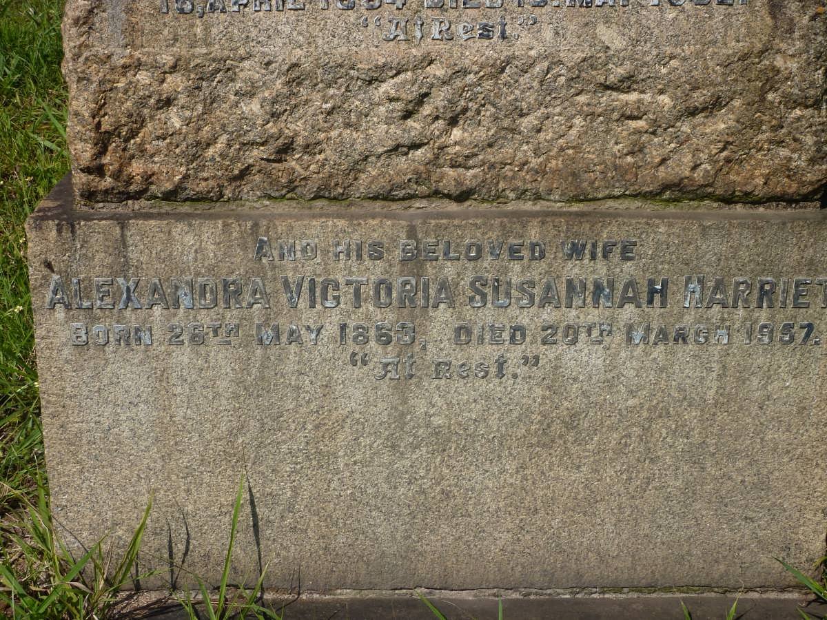 HALL Richard 1854-1932 &amp; Alexandra Victoria Susannah Harriet 1863-1957 :: HALL Fred Percival -1940 :: WEST John David -1953
