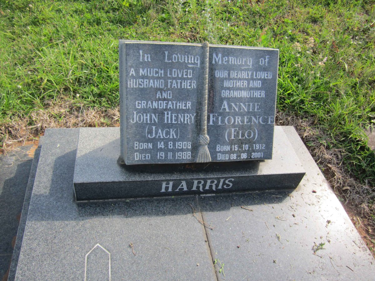 HARRIS John Henry 1908-1988 &amp; Annie Florence 1912-2001
