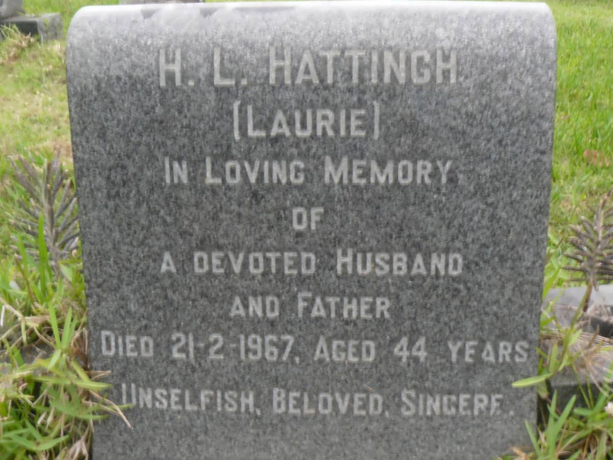 HATTINGH H.L. -1967