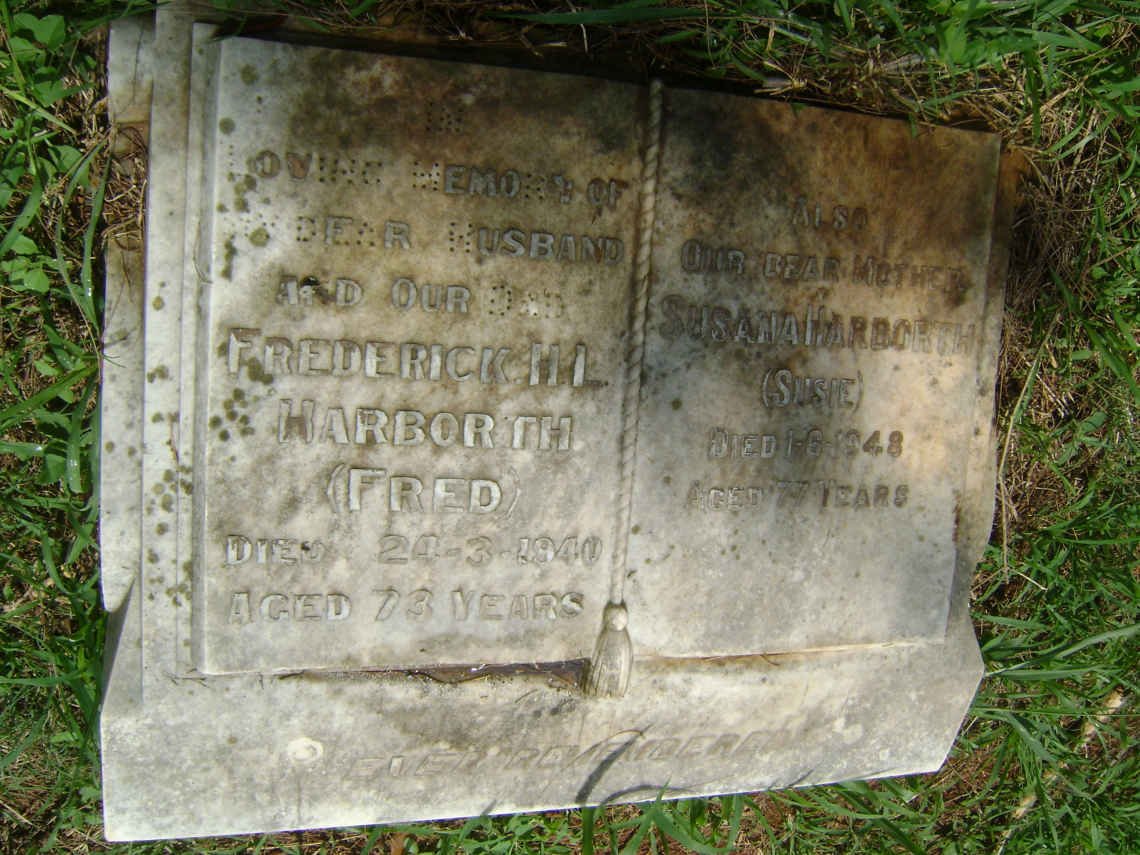 HARBORTH Frederick H.L. -1940 &amp; Susanna -1948