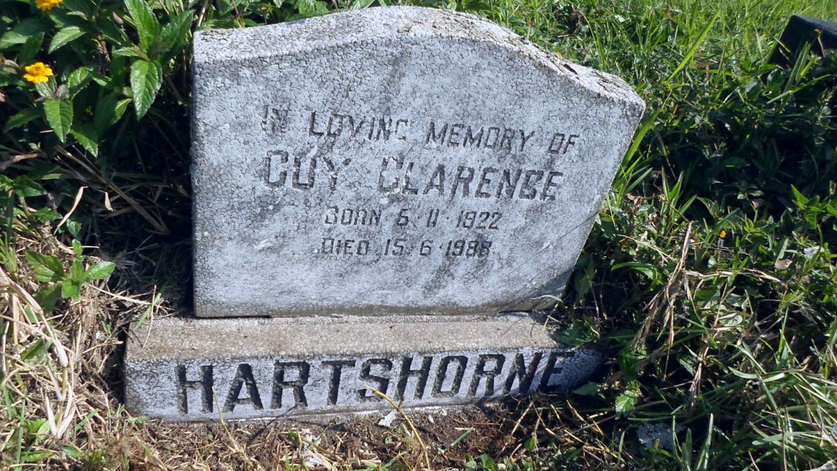 HARTSHORNE Guy Clarence 1922-1988