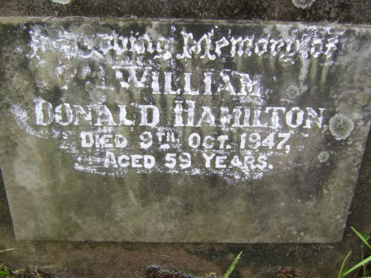 HAMILTON William Donald -1947