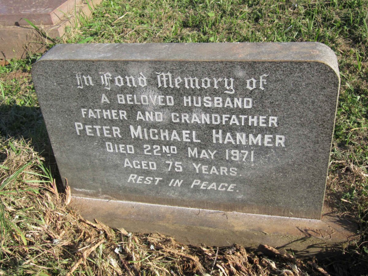 HANMER Peter Michael -1971