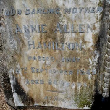 HAMILTON Annie Allen -1949