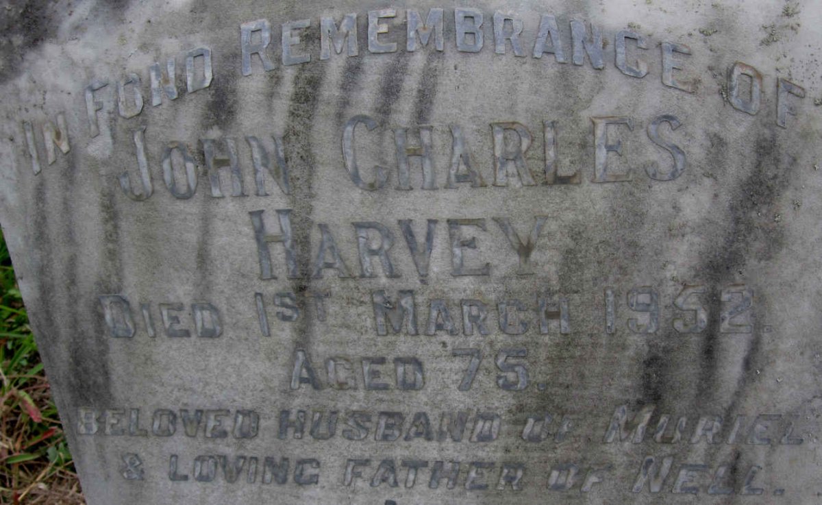 HARVEY John Charles -1952