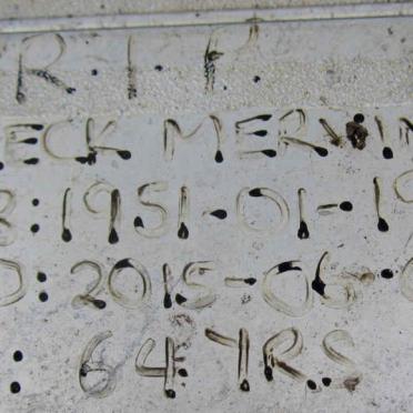 HARVEY Dereck Merwin 1951-2015