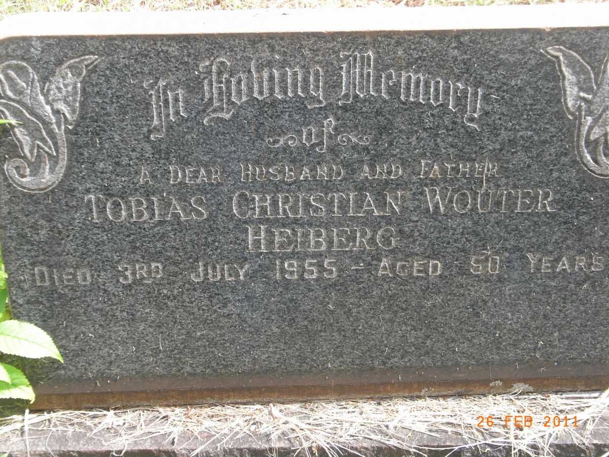 HEIBERG Tobias Christian Wouter  -1955