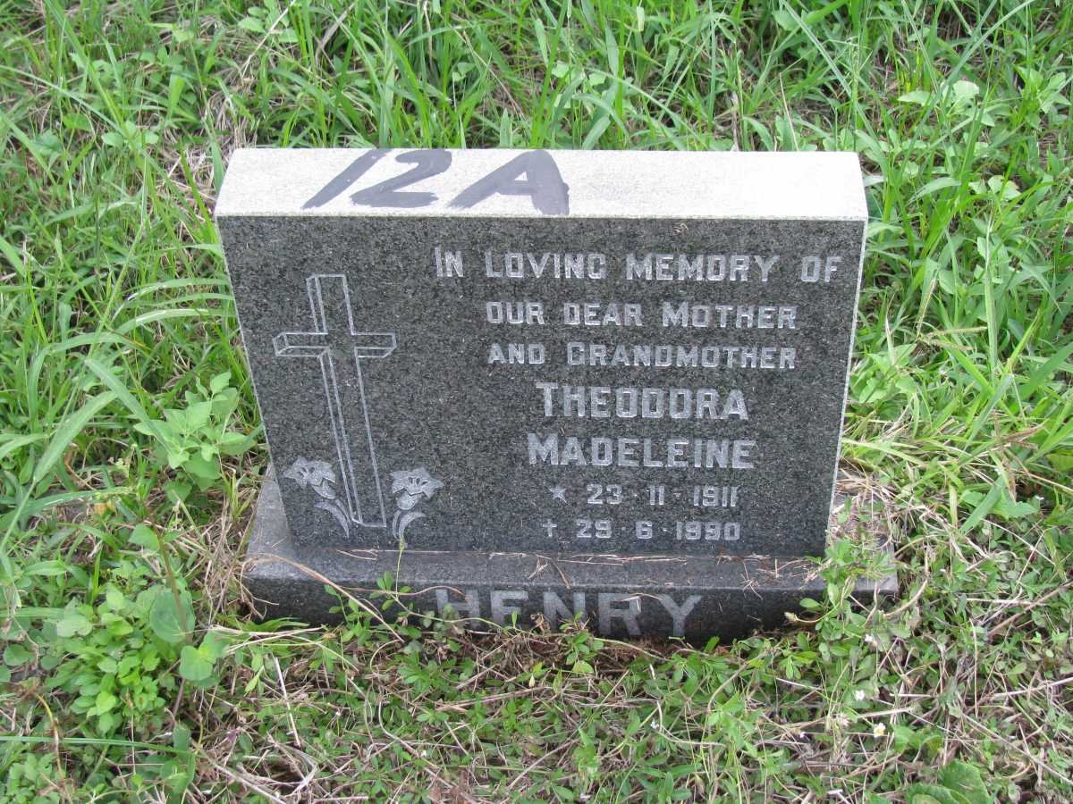HENRY Theodora Madeleine 1911-1990