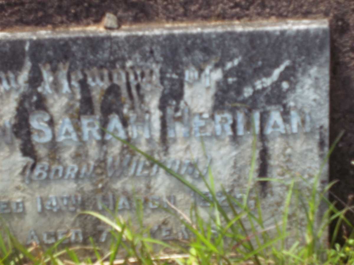 HERMAN Ellen Sarah nee WILTON -1925
