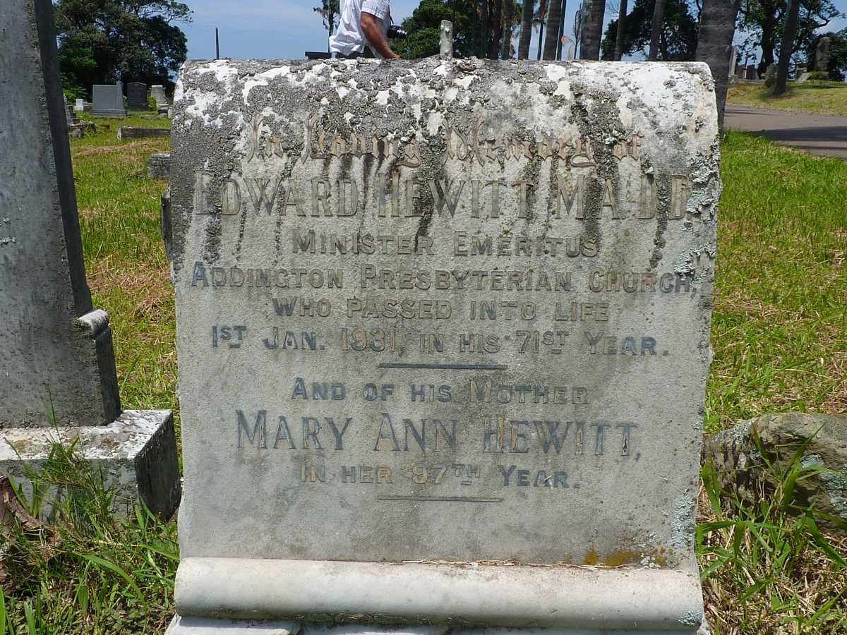 HEWITT Edward -1931 :: HEWITT Mary Ann -1919