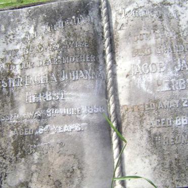 HERBST Jacob Jacobus -1965 &amp; Hester Engela Johanna -1958