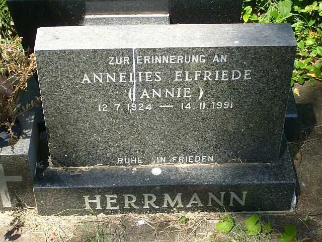 HERRMANN Annelies Elfriede 1924-1991