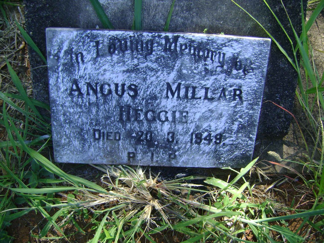 HEGGIE Angus Millar -1949