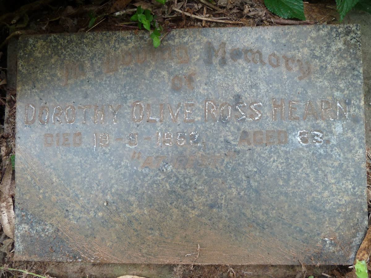 HEARN Dorothy Olive Ross -1952