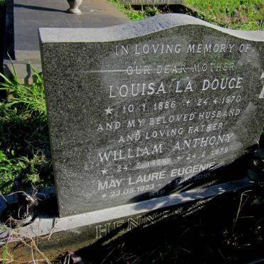 HENNEBERRY William Anthony 1924-1979 :: HENNEBERRY May Laure Eugenie 1923-2010 :: DOUCE Louisa, la 1886-1970