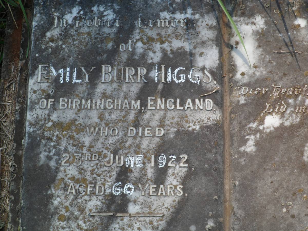 HIGGS Emily Burr -1922