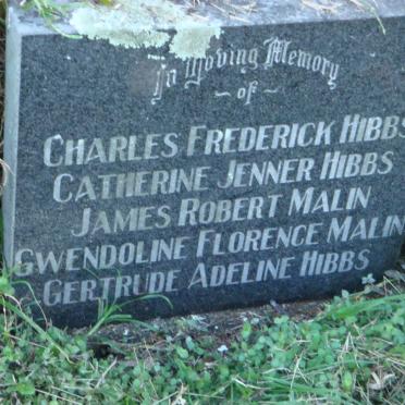 HIBBS Charles Frederick -1929 :: HIBBS Catherine Jenner -1946 :: HIBBS Gertrude Florence -1989