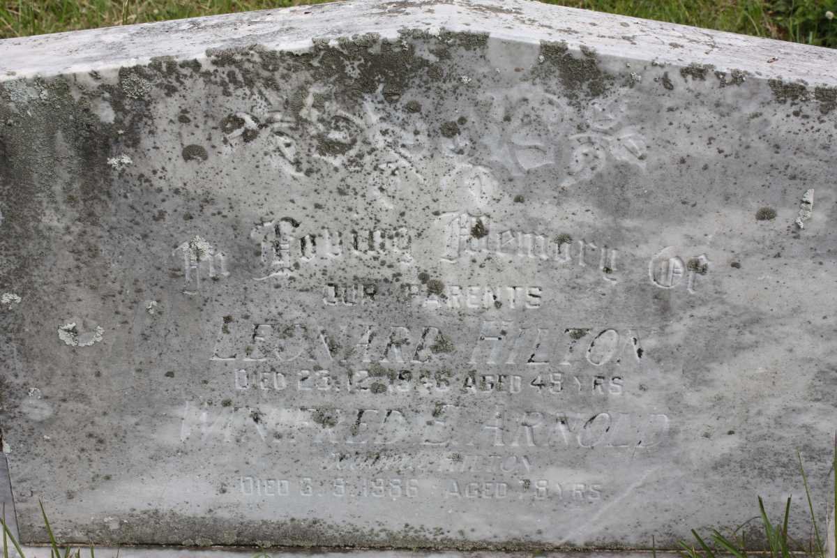 HILTON Leonard -1946 &amp; Winifred E. ARNOLD formerly HILTON -1986