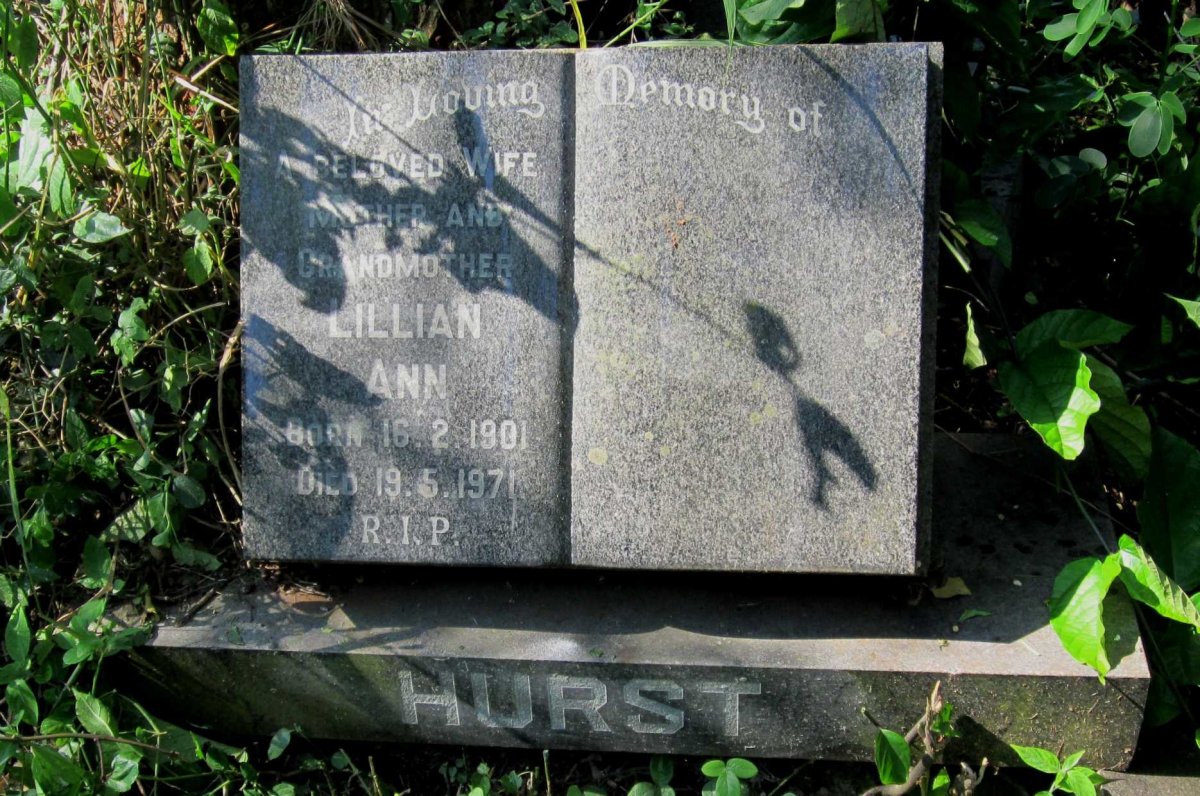 HURST Lillian Ann 1901-1971