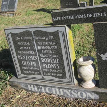 HUTCHINSON Benjamin Oliver 1904-1971 :: HUTCHINSON Robert Sydney 1937-2002