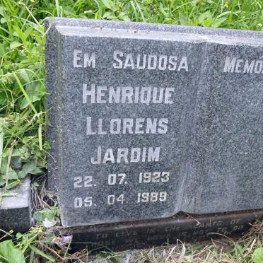 JARDIM E.M. Saudosa Henrique Llorens 1923-1989